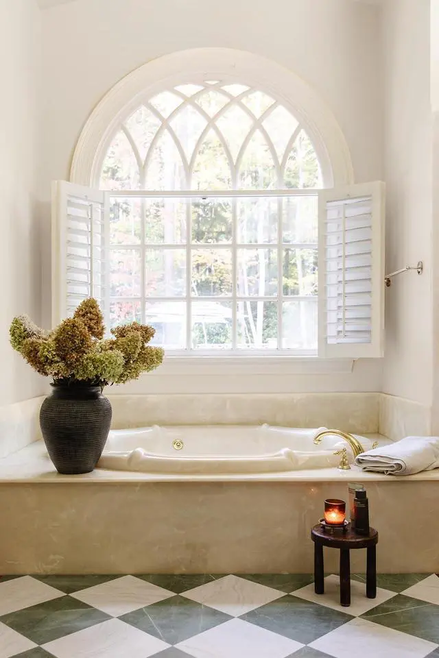 Alt view image 4 of 7 - x Chris Loves Julia Bonneville Jade Peel and Stick Floor Tiles, FP6332