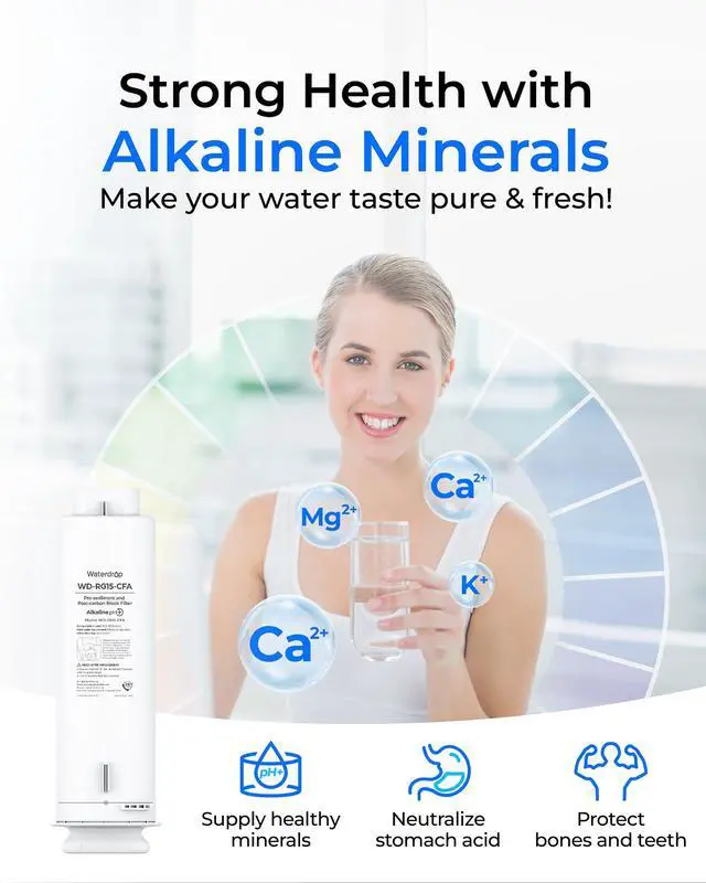 Alt view image 3 of 7 - G5P500A-CF Filter, Replacement for G5P500A RO System | Alkaline Mineral Filter, 6-Month, Easy Filter Replacement, Long lifespan, Under-Sink RO Filter