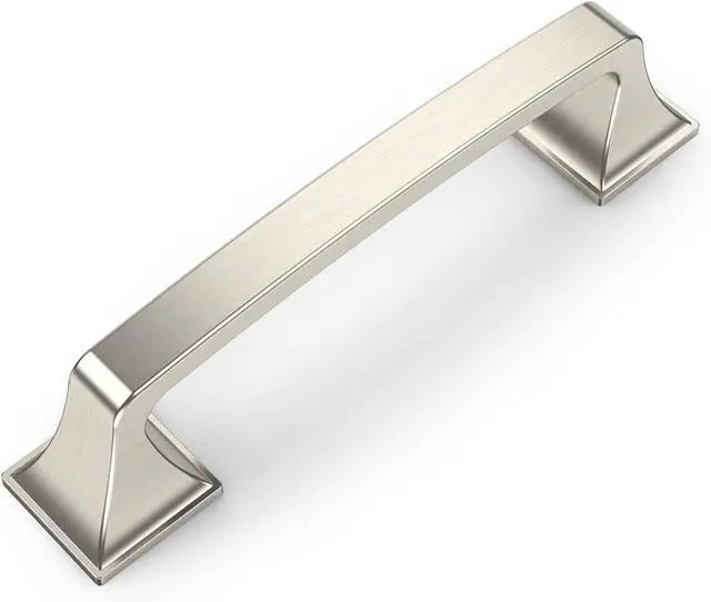 Main image of 10 Pack Kitchen Cabinet Handles Brushed Satin Nickel Cabinet Pulls 3.75 Inch(96mm) Hole Center Cabinet Hardware for Bathroom Drawer Pulls Dresser Pulls ZH0002
