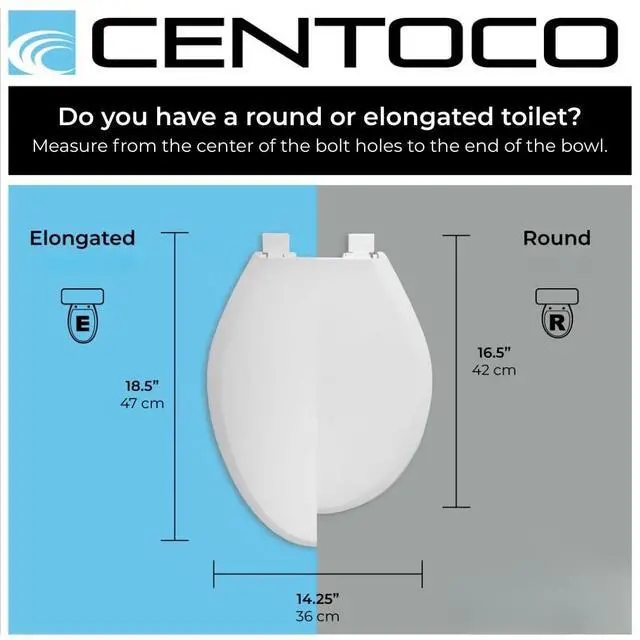 Alt view image 4 of 7 - Round Toilet Seat, Wood Core/Plastic Finish, White | Plastic Finish, 700-001