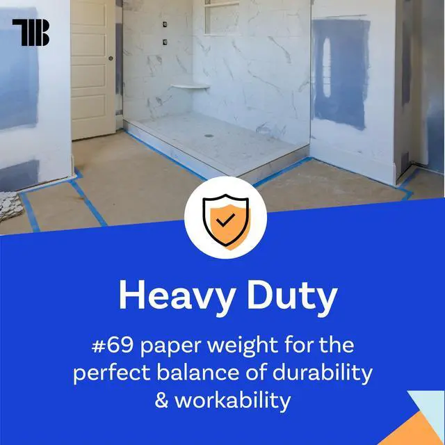 Alt view image 2 of 7 - Floor Protection Paper, 36 inch x 166 ft Roll, Made in USA, 69# Brown Rosin Masking Paper Roll, 100% Recycled, Thick Floor Covering for Painting, Moving, and Construction