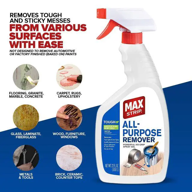 Alt view image 3 of 7 - All Purpose Paint Remover & Drip Cleaner, Multi-Surface, 22 oz