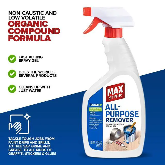 Alt view image 5 of 7 - All Purpose Paint Remover & Drip Cleaner, Multi-Surface, 22 oz