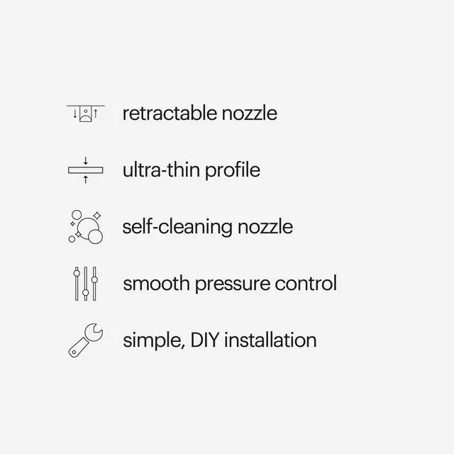 Alt view image 3 of 7 - Bidet - Thinline SimpleSpa SS-150 Fresh Water Spray Non-Electric Bidet Toilet Attachment in White with Self Cleaning Nozzle and SafeCore Internal Valve
