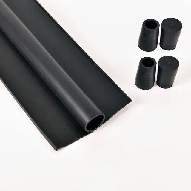 Alt view image 2 of 7 - Garage Door Bottom Seals Weatherproof Weather Stripping Threshold Buffering Sealing High Performance EPDM Rubber Resistance Gasket Black 1/4 Inch T-End, 16FT Long