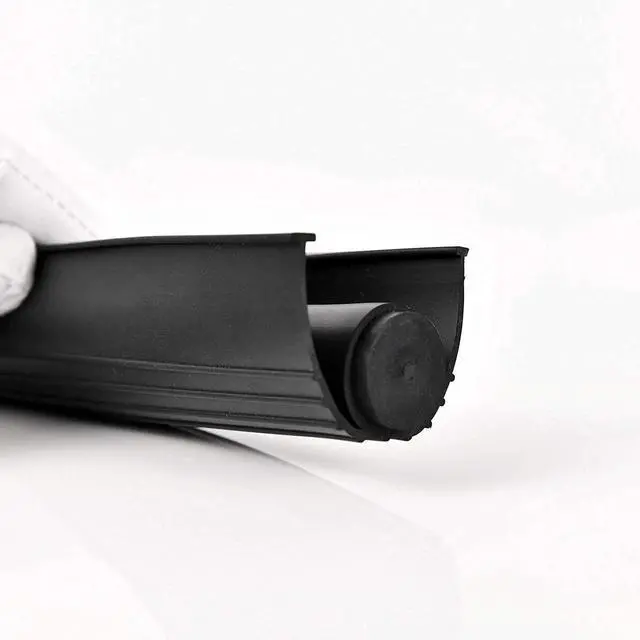 Alt view image 4 of 7 - Garage Door Bottom Seals Weatherproof Weather Stripping Threshold Buffering Sealing High Performance EPDM Rubber Resistance Gasket Black 1/4 Inch T-End, 16FT Long