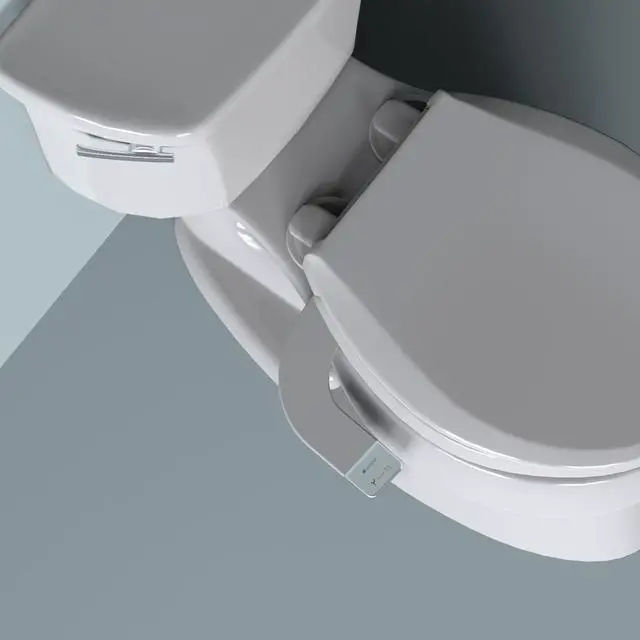 Alt view image 4 of 7 - Bidet - Thinline SimpleSpa SS-150 Fresh Water Spray Non-Electric Bidet Toilet Attachment in White with Self Cleaning Nozzle and SafeCore Internal Valve