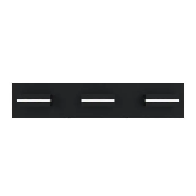 Alt view image 4 of 7 - LED Modern Bathroom Vanity Light Fixtures, Modern Acrylic Bathroom Wall Lighting Fixtures Over Mirror, 3-Light, 24-Inch, Black, White