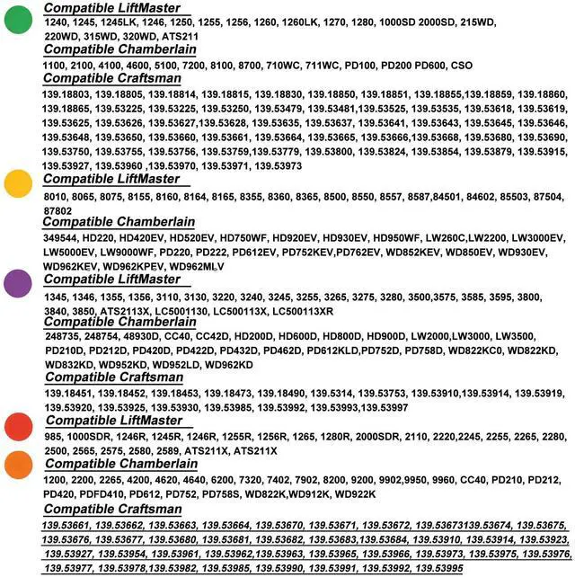 Alt view image 4 of 7 - 2026 Upgraded Universal Garage Door Opener Keypad for LiftMaster, Chamberlain,Craftsman & Wayne Dalton Garage Openers Manufactured Since 1993.877Max/878Max,G940EV-P2,CMXZDCG440