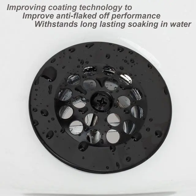 Alt view image 3 of 6 - Matte Black Trip Lever Tub Trim Kit Set with Trip Lever Overflow Face Plate, No putty Gasket,Trip Lever Bathtub Drain with Strainer, Overflow and Matching Screws, No putty installation By