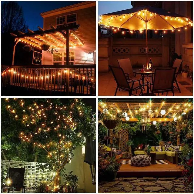 Alt view image 7 of 7 - Globe String Lights Battery Operated Fairy Light 26ft 60LED & Remote | Waterproof Indoor Outdoor Hanging String Lights Decorative Christmas Lights for Home Party Patio Garden Classroom Wedding