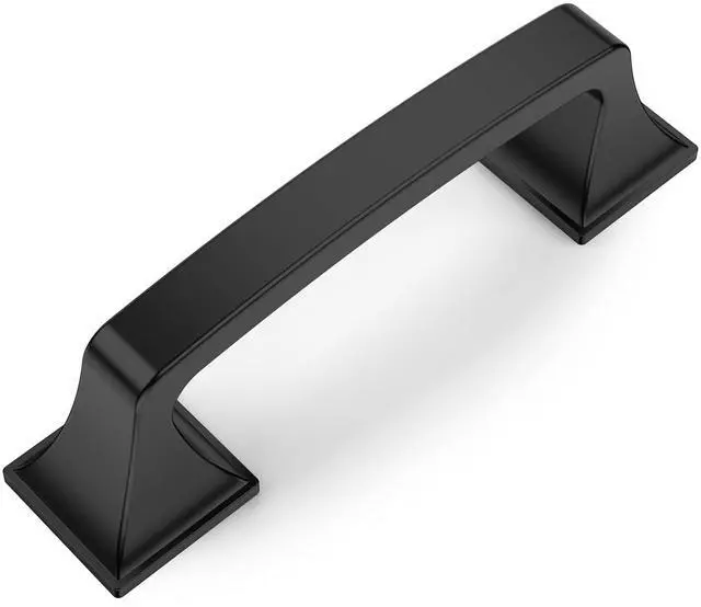 Main image of 10 Pack Matte Black 3 Inch(76mm) Hole Centers Kitchen Cabinet Pulls Cabinet Hardware Kitchen Handles for Cabinets Cupboard Handles Drawer Pulls AM0002