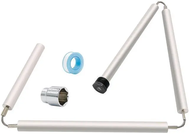 Main image of 44" Flexible Magnesium Anode Rod, Hot Water Heater Anode Rod Replace for GE, Rheem, Reliance, Richmond, Kenmore Water Heater Including 1-1/16" Hex Socket Tool and Teflon Tape