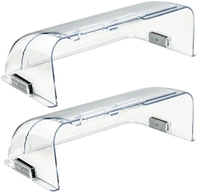 Main image of Heating & Air Vent Deflector for Vents, Sidewall, Ceiling, Floor Registers - Adjust Between 9"-14", Magnetic Vent Covers for Air Conditioning, Heat, AC, Floor, Under Furniture (2 Pack Clear)