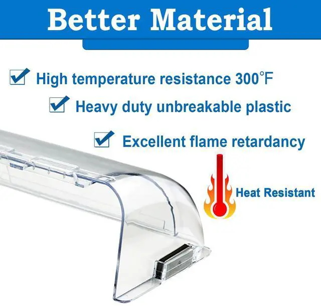 Alt view image 3 of 7 - Heating & Air Vent Deflector for Vents, Sidewall, Ceiling, Floor Registers - Adjust Between 9"-14", Magnetic Vent Covers for Air Conditioning, Heat, AC, Floor, Under Furniture (2 Pack Clear)