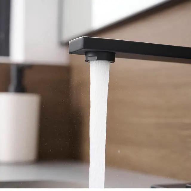 Alt view image 7 of 7 - Black Bathroom Faucet Single Hole RV Sink Vanity Faucet | Comes with Pop-Up Bathroom Drain, Single Handle for Easy Operation, Compatible with 1- or 3-Hole Installation,Matte Black