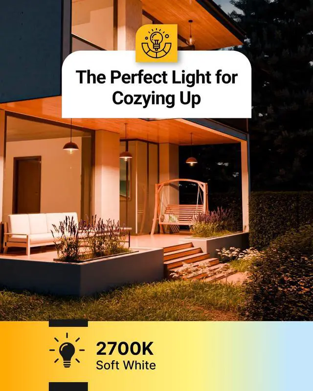 Alt view image 4 of 7 - Sunco 4 Pack Dusk to Dawn ST64 Outdoor Edison Bulbs LED, Vintage Style | 800LM, 2700K Soft White, 7W=60W, ST19, E26 Medium Base, Auto On/Off Light Sensing Outdoor Bulbs, Decorative Clear Filament