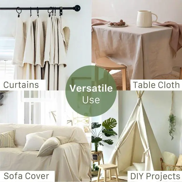 Alt view image 4 of 7 - Canvas Drop Cloth 1Pc, Reusable Paint Drop Cloth, 100% Recycled Cotton Canvas Tarp Cover for Painter, Furniture, Floor Protection, All Purpose Painters Dropcloth for Christmas DIY (4x5 FT)