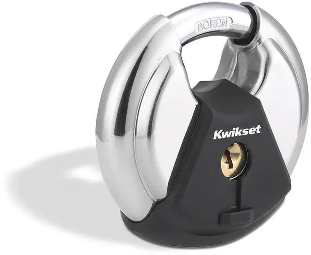 Main image of Discus Padlock with Boron Carbide Shackle, 2-3/4" Body, 1-Pack | Shrouded Shackle Resists Cutting and Prying; Weather-Resistant Build for Gates, Sheds and Storage Units