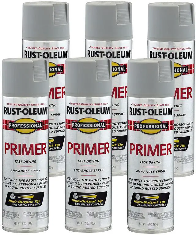 Main image of 7582838-6PK Professional Primer Spray, 15 Oz, Flat Gray, 6 Pack