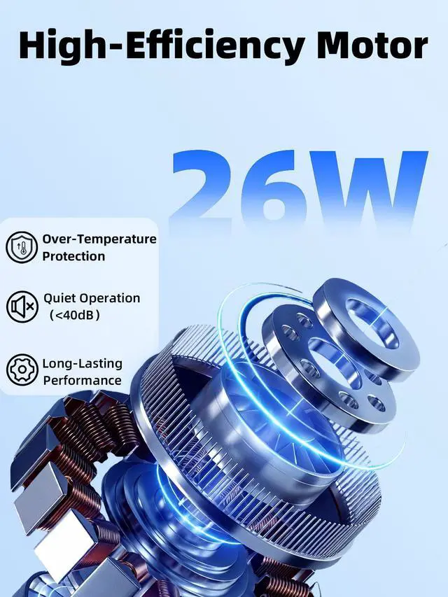 Alt view image 3 of 7 - 8 Inch Shutter Exhaust Fan for Chicken Coop 760 CFM, Plug & Play | Wall Mounted Exhaust Fan, 40dB Quiet Cooling Attic Fan for Shed, Garage, Greenhouse, Basement, Chicken Coop, Generator Room