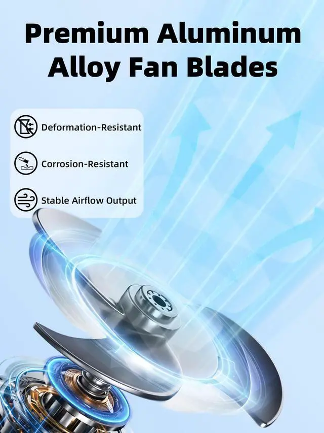Alt view image 4 of 7 - 8 Inch Shutter Exhaust Fan for Chicken Coop 760 CFM, Plug & Play | Wall Mounted Exhaust Fan, 40dB Quiet Cooling Attic Fan for Shed, Garage, Greenhouse, Basement, Chicken Coop, Generator Room