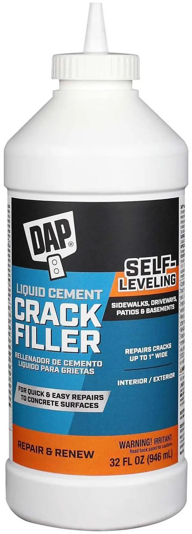 Main image of Liquid Cement Crack Filler (Ready to Use), Gray, 32 Oz (7079837584)