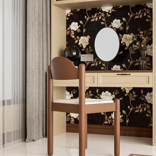 Alt view image 5 of 7 - Vintage Dark Black Golden Floral Wallpaper Peel and Stick 17.5"x393" | Self Adhesive/Removable/Waterproof/Thick Vinyl Contact Paper for Bathroom Bedroom Shelf Cabinet Drawer,Prepasted,Easy Peel