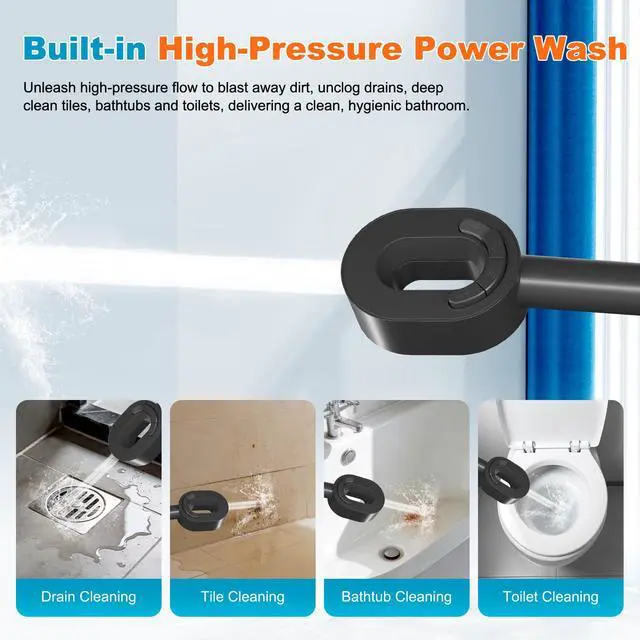 Alt view image 7 of 7 - Filtered Showerhead with handheld, High Pressure 5 Sprays Shower | Black Shower Head, Brass Holder & 71" Metal Hose, Water Softener for Hard Water-Remove Chlorine, Reduces Dry Itchy Skin