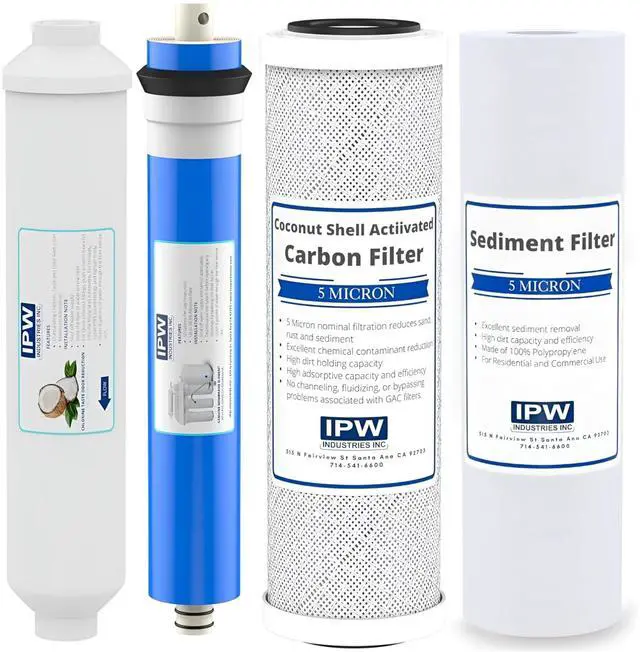 Main image of Universal 4-Stage Under Sink Reverse Osmosis Replacement Filter Kit | Replace Every 6-12 Months for Pure, Refreshing Water