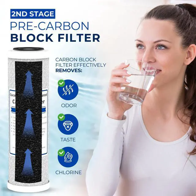 Alt view image 3 of 6 - Universal 4-Stage Under Sink Reverse Osmosis Replacement Filter Kit | Replace Every 6-12 Months for Pure, Refreshing Water