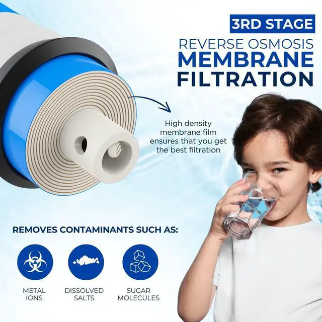Alt view image 4 of 6 - Universal 4-Stage Under Sink Reverse Osmosis Replacement Filter Kit | Replace Every 6-12 Months for Pure, Refreshing Water