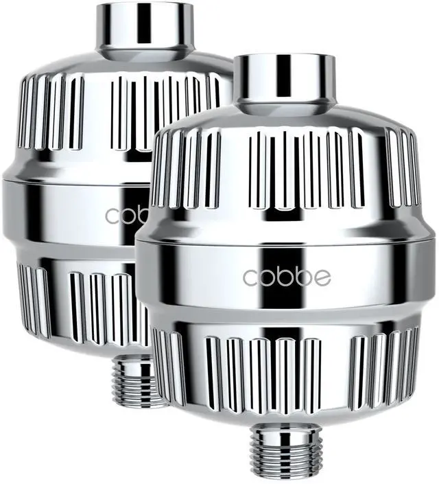 Main image of HD HEAVY DUTY High Output Shower Filter 2 Pack 99% REMOVAL Shower Head Filter for Hard Water, Heavy Metals, Chlorine and Harmful Substance, Improve your skin and hair - Chrome