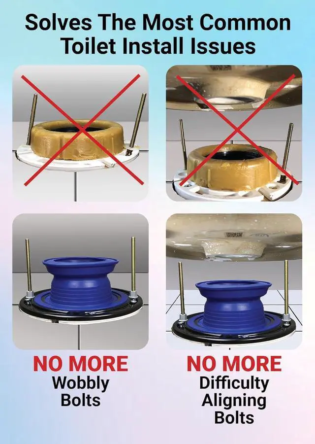 Alt view image 6 of 7 - One N Done Toilet Flange Repair Kit - Toilet Kit For Low or Broken Toilet Flange. Toilet Wax Ring Replacement Kit W/Toilet Flange Extender Kit. No Wax Ring For Toilet Bowl Or Toilet Seal Required (1)