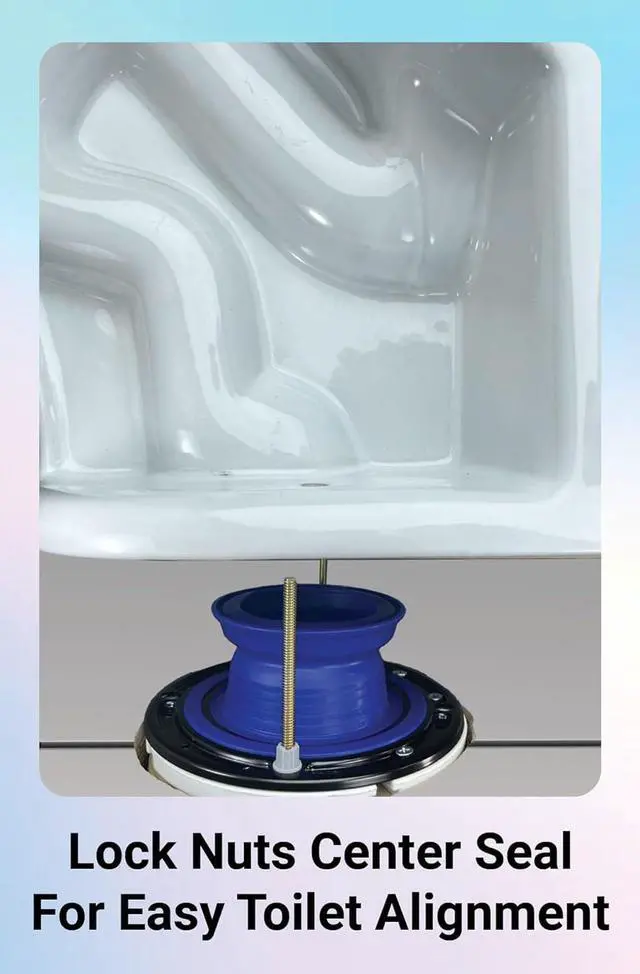 Alt view image 7 of 7 - One N Done Toilet Flange Repair Kit - Toilet Kit For Low or Broken Toilet Flange. Toilet Wax Ring Replacement Kit W/Toilet Flange Extender Kit. No Wax Ring For Toilet Bowl Or Toilet Seal Required (1)