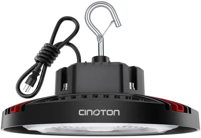Main image of 160W UFO LED High Bay Light, Aluminum LED Shop Lights with 24000LM, 5000K Commercial Bay Lighting for Warehouse Garage Workshop Factory, 6' Cable & Safety Rope, ETL Listed 1 Pack