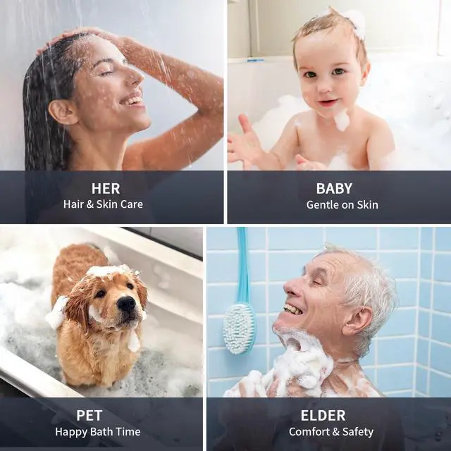 Alt view image 5 of 5 - Shower Filter Cartridge Compatible with Eskiin Shower Head, 3 Pack | Multistage media reduces hard water & chlorine. Compatible with Eskiin shower head. Tool-free installation in minutes