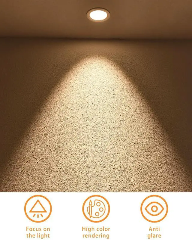 Alt view image 2 of 7 - MR16 LED Bulbs 5W GU5.3 12V 2700K Warm White 6 Pack | 50W Halogen Equivalent, Non-Dimmable, 38° Beam Angle, Landscape, Recessed, Track Lighting