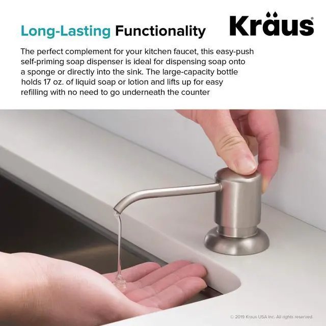 Alt view image 7 of 7 - Boden Kitchen Soap and Lotion Dispenser in Spot Free Stainless Steel, KSD-53SFS