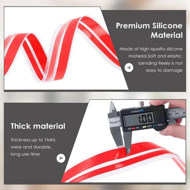 Alt view image 5 of 5 - T-Shaped Silicone Door Weather Stripping, Clear, 1.38" W x 20 ft | T-shaped design helps the seal stay in place on door frames while reducing drafts, energy loss, and outside noise