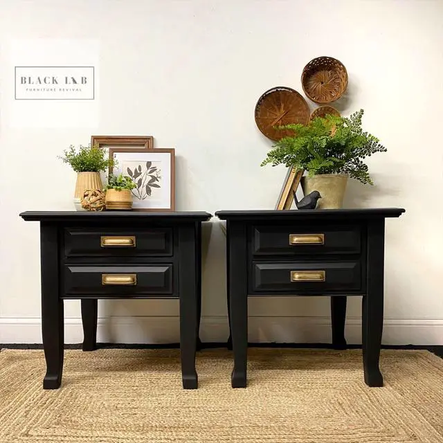 Alt view image 5 of 7 - Chalk Mineral Paint Caviar (8oz) | Matte Black Chic Chalk Mineral DIY Furniture Paint, Cabinets,Eco-Friendly Low Odor Wood, Metal & More
