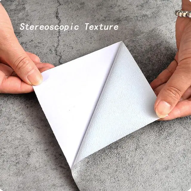 Alt view image 7 of 7 - Concrete Wallpaper Peel and Stick Grey Cement Contact Paper Industrial Style Self Adhesive Waterproof Removable Decorative Wall Covering Vinyl Film Furniture Stickers for Floor Wall Cabinets