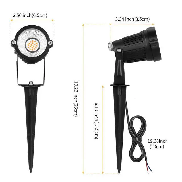Alt view image 5 of 7 - Low Voltage Landscape Lights Outdoor: 7W 700LM LED Landscape Lighting with Connectors for Tree Garden Yard Pathway | 12V 24V Warm White 2700K Spotlights | IP65 Waterproof | 6 Pack