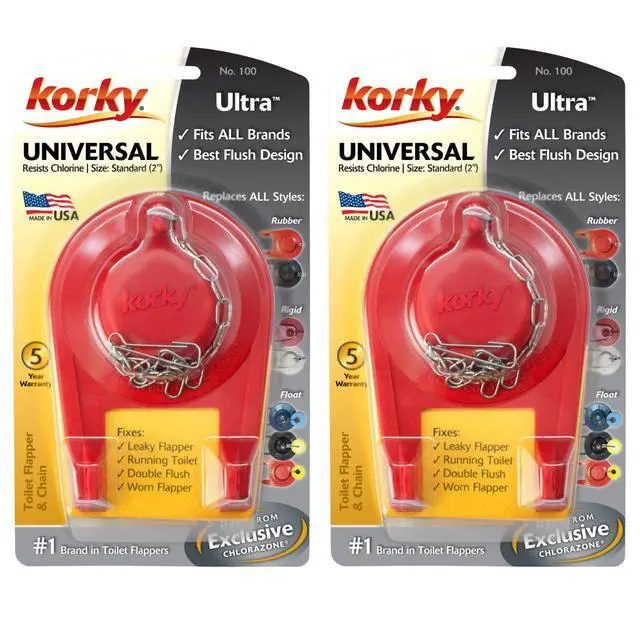 Alt view image 6 of 7 - Standard 2-Inch Ultra High Performance Universal Toilet Flapper (2 Pack)