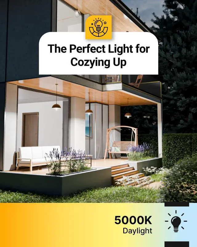 Alt view image 4 of 7 - Sunco 4 Pack Dusk to Dawn ST64 Outdoor Edison Bulbs LED, Vintage Style | 800LM, 5000K Daylight, 7W=60W, ST19, E26 Medium Base, Auto On/Off Light Sensing Outdoor Bulbs, Decorative Clear Filament