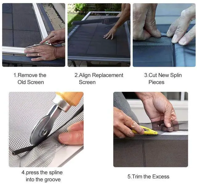 Alt view image 5 of 7 - Fiberglass Screen Roll High Visibility and Durable Screen Easy to DIY Repair or Rescreen Window and Door Screen