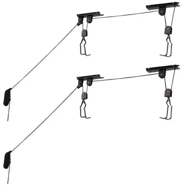 Main image of RAD Sportz Bicycle Hoist 2-Pack Quality Garage Storage Bike Lift with 100 lb Capacity Even Works as Ladder Lift Premium Quality