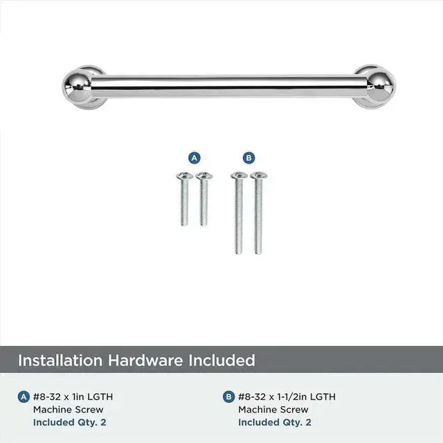 Alt view image 6 of 6 - 10 Pack 5 inch(128mm) Hole Center Vibrant Polished Chrome Cabinet Pulls Solid Heavy-Duty Kitchen Cabinet Hardware for Drawers Dressing Table Bathroom Handle
