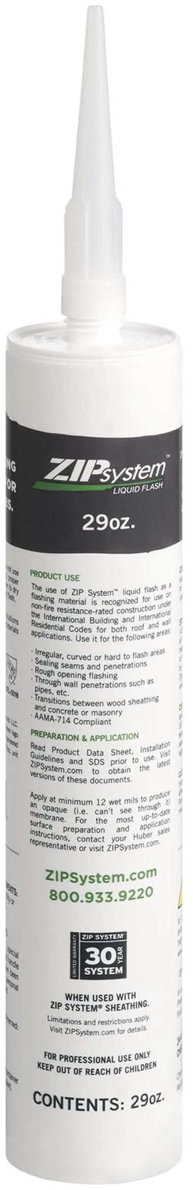 Main image of Liquid Flashing - Fluid-Applied Sealant with STP Polymer - Professional-Grade - Weather Protection - Exterior for Hard-to-Flash Surfaces - 29 oz Cartridge