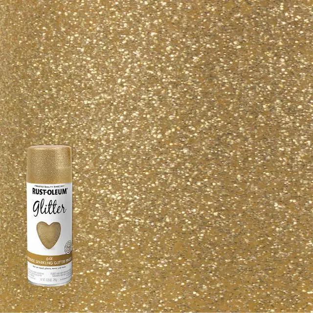 Alt view image 2 of 7 - 301495 Specialty Glitter Spray Paint, 10.25 oz, Gold
